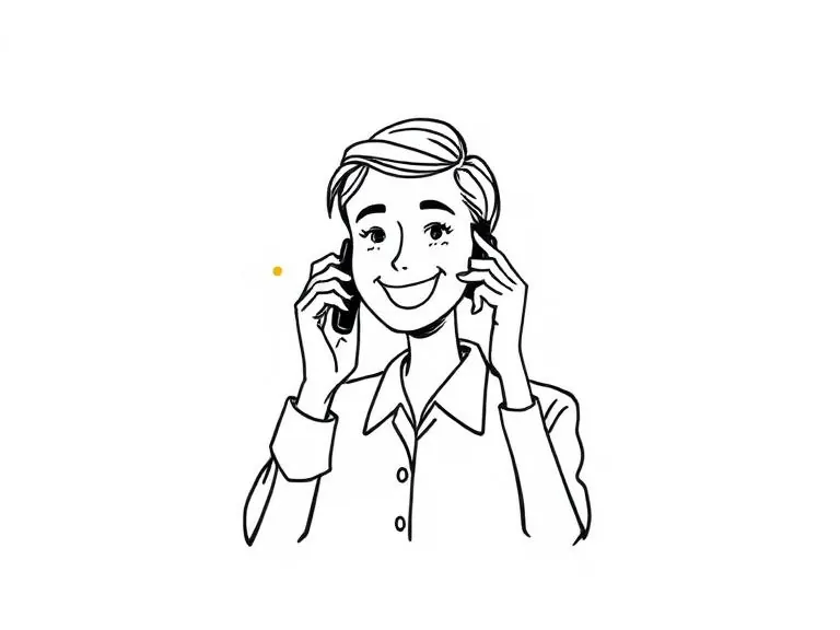 Asesora experta en retail atendiendo una consulta de mentoring por teléfono